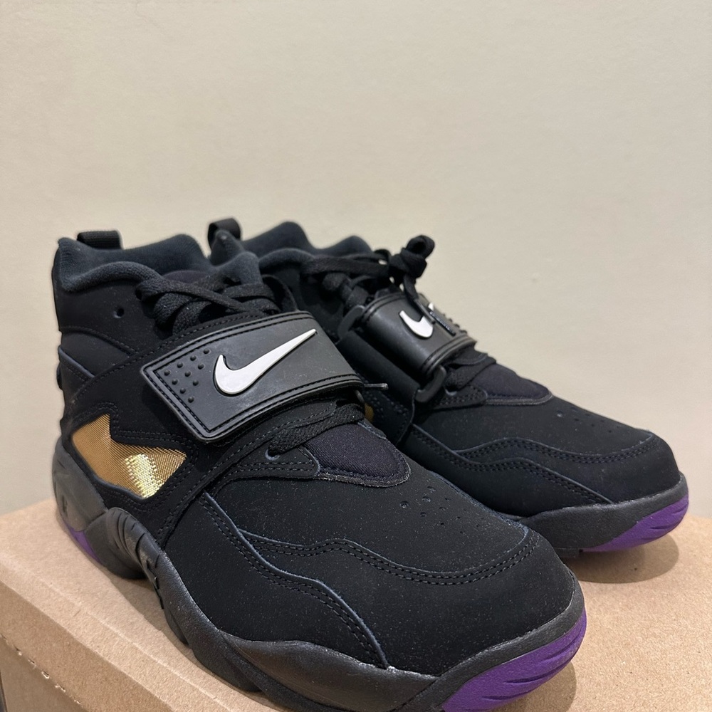 New Men Nike Air Diamond Turf Ravens 2025 HV2282-001 - Picture 2 of 6